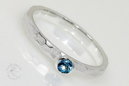 Ring 925 Silber, Topas