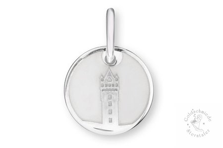 Rheingau Ring Anhänger in 925 Silber, Burg Eltville