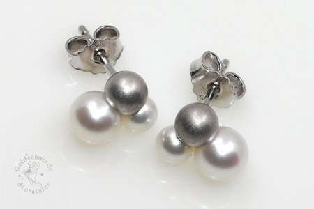 Ohrstecker aus 925 Silber mit Zuchtperlen