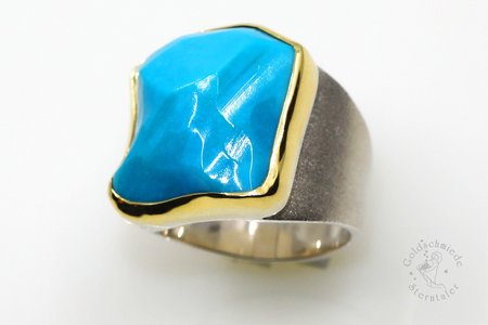 Ring aus Silber mit Türkis
