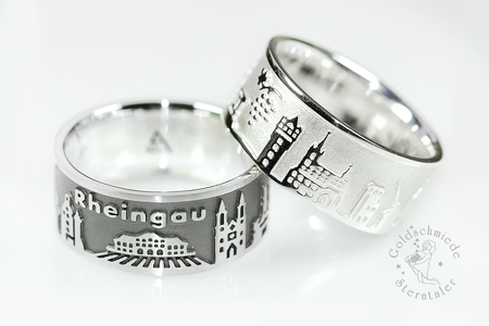 Rheingau Ring, Damen- oder Herrenring aus 925 Silber
