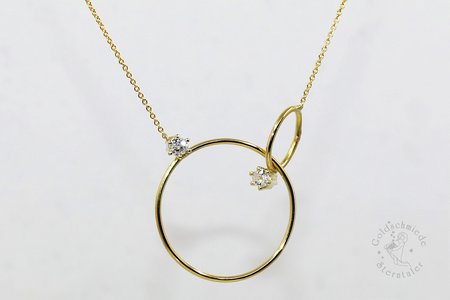 Halsschmuck, 585 Gold mit Brillanten