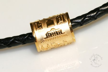 Rheingau Ring Tube aus 925 Silber (vergoldet)