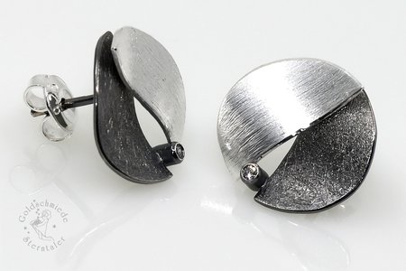Ohrstecker aus 925 Silber (teiloxydiert)